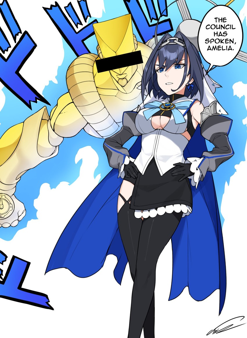 ouro kronii and the world (hololive and 3 more) drawn by dasdokter