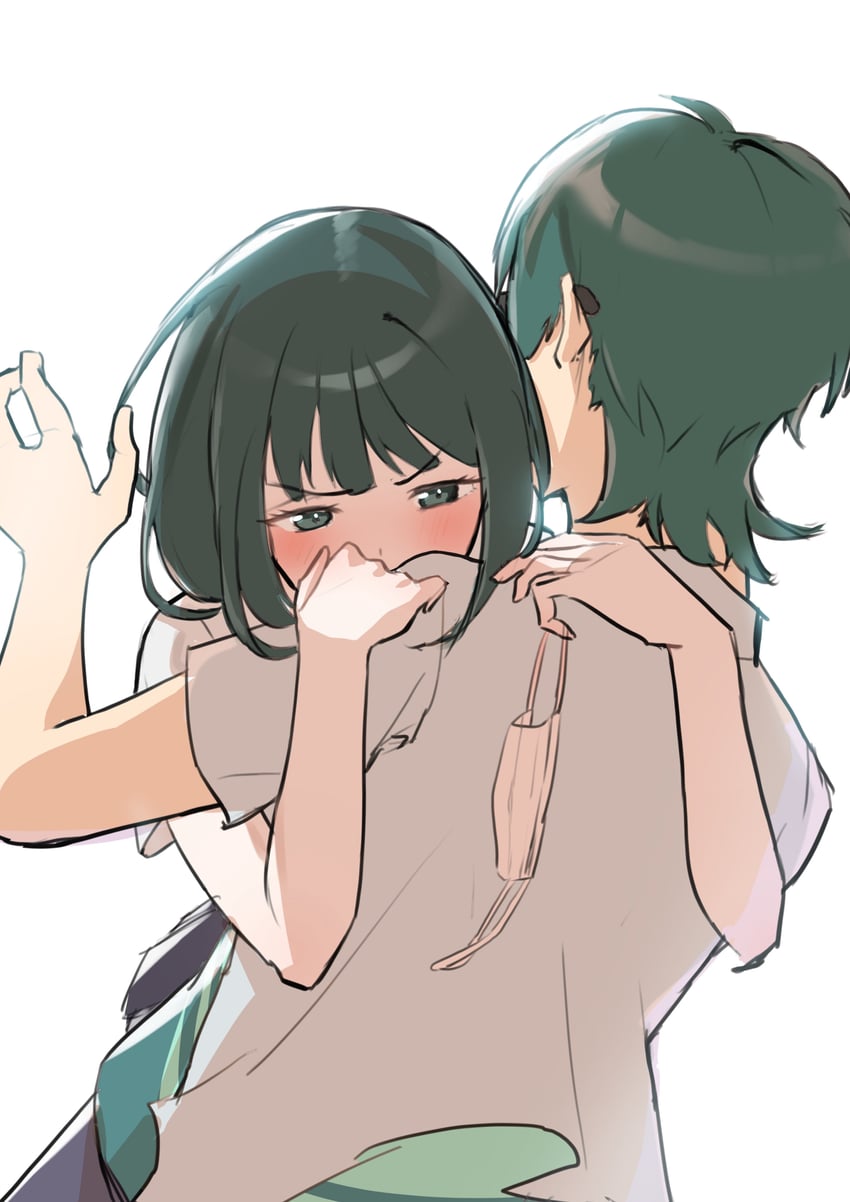 utsumi shou and hassu (gridman universe) drawn by tappy_okamura
