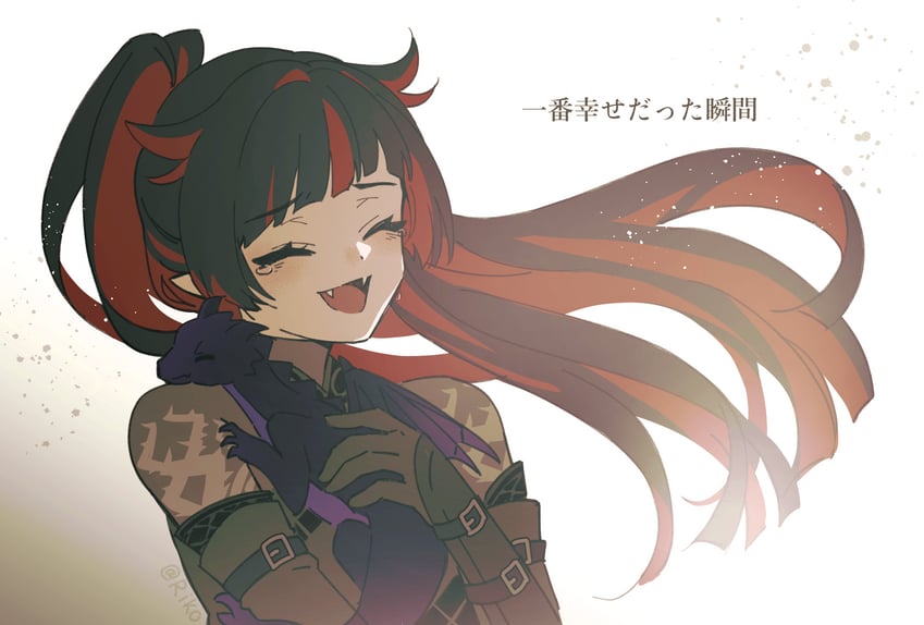 lilia vanrouge and malleus draconia (twisted wonderland) drawn by riko_shinkai