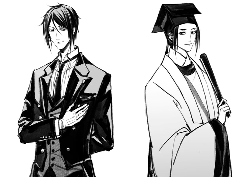 sebastian michaelis and zhuge yuan (dao gui yi xian and 1 more) drawn by 111218422