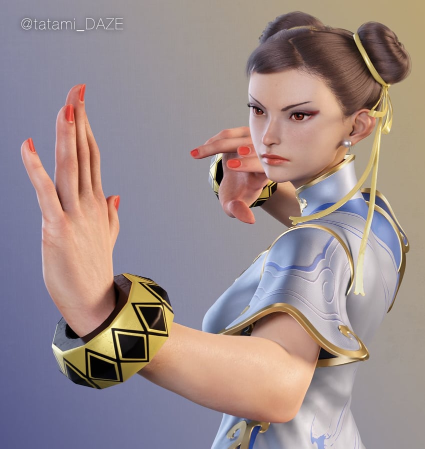 chun-li (street fighter and 1 more) drawn by tatami_daze