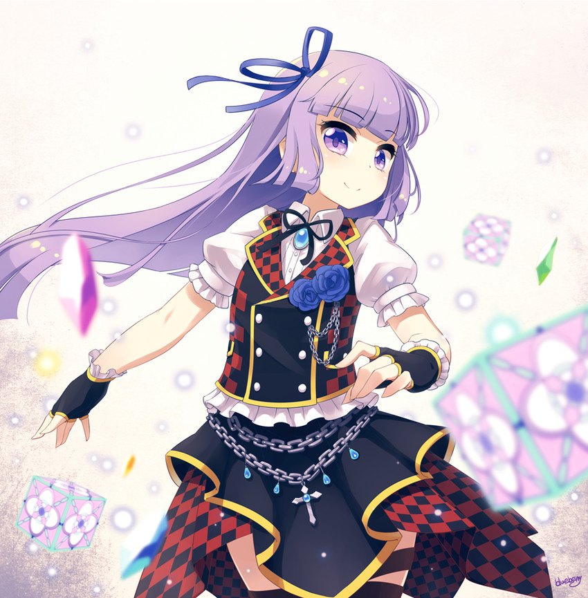 hikami sumire (aikatsu!) drawn by blueberry_(5959)