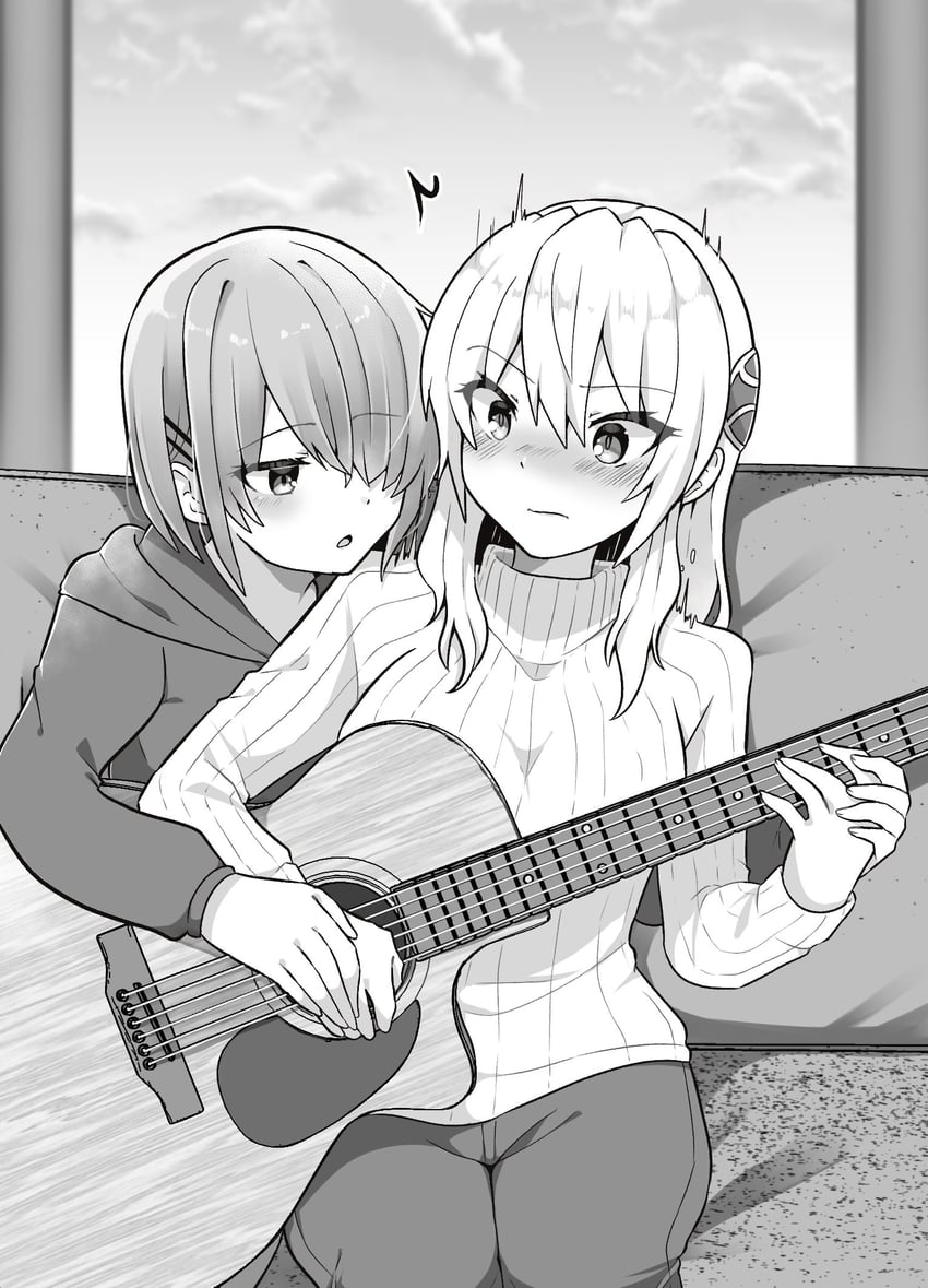 kayamori ruka and shirakawa yuina (heaven burns red) drawn by puyopiku