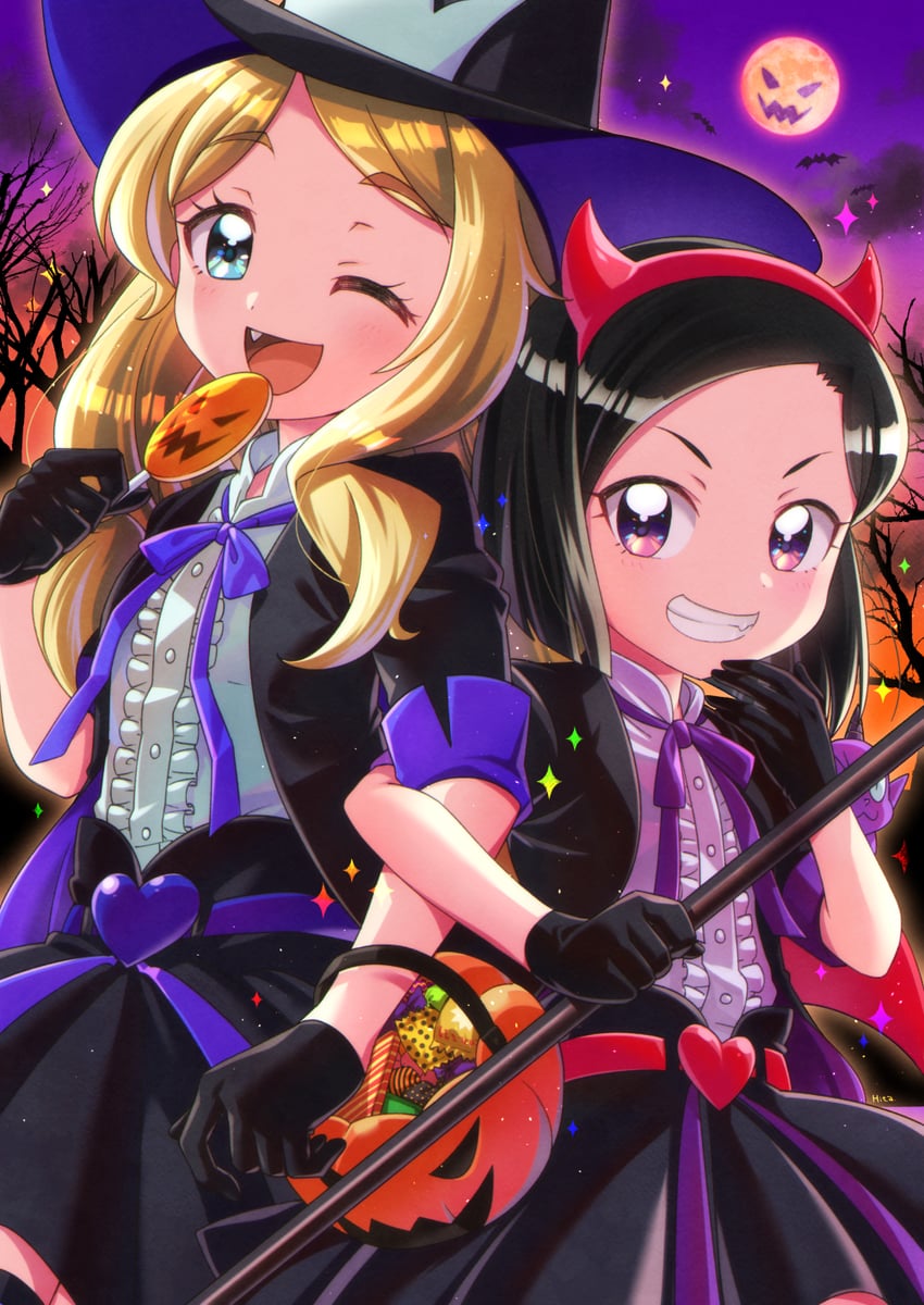 fudou devi and asuka ruu (pretty series and 1 more) drawn by hizuki_(hiduki6121)