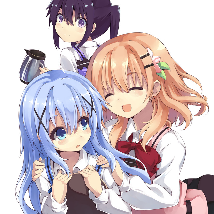 kafuu chino and hoto cocoa (gochuumon wa usagi desu ka?) drawn by normaland