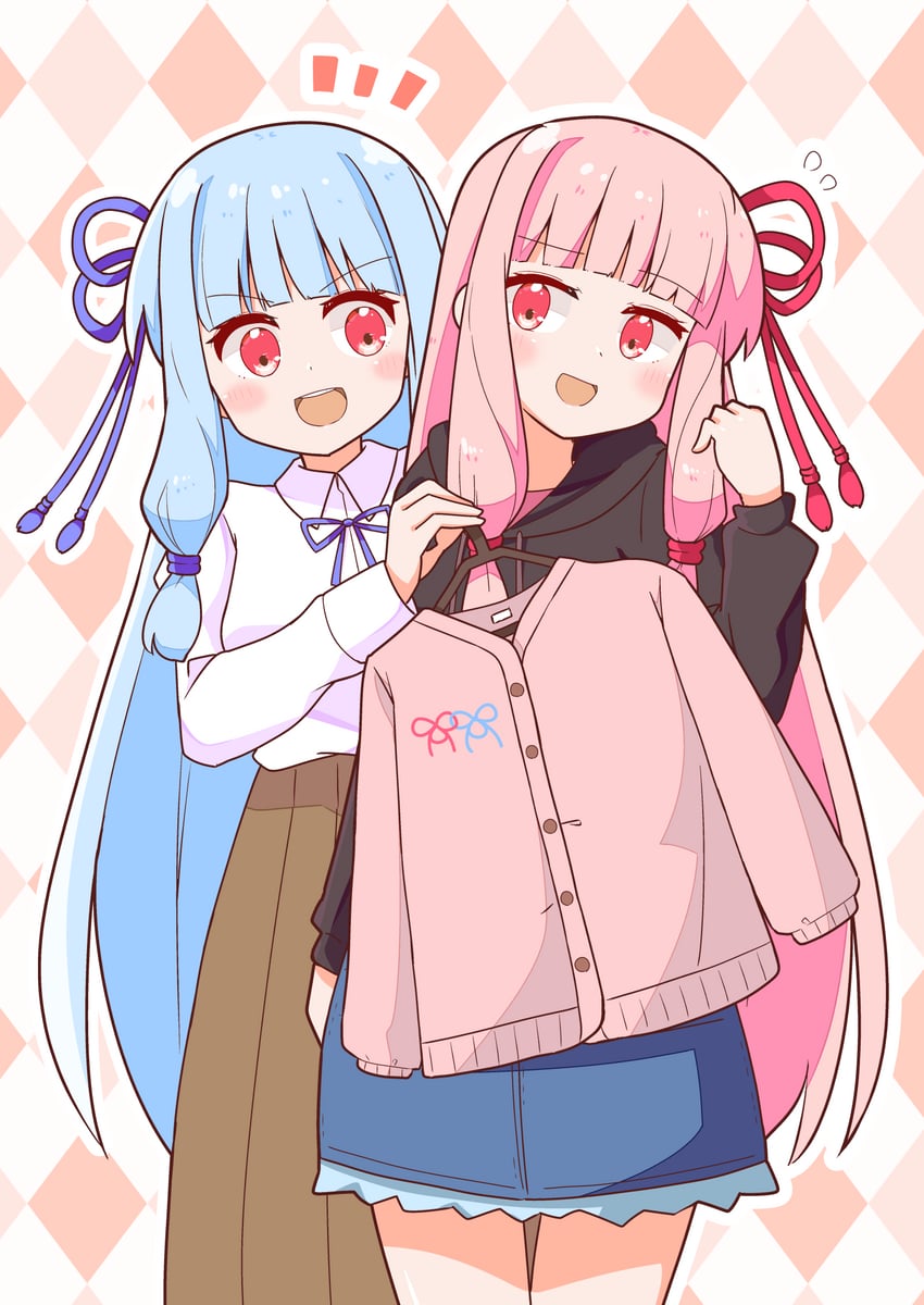 kotonoha akane and kotonoha aoi (voiceroid) drawn by himajin_narou