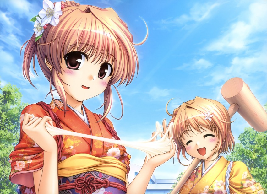 yuuki haruna and yuuki kanade (fortune arterial) drawn by bekkankou