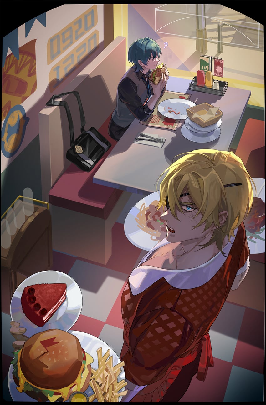 dimitri alexandre blaiddyd and male byleth (fire emblem and 1 more) drawn by vgmondo