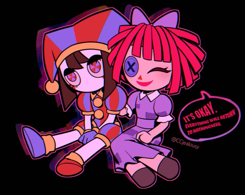 pomni and ragatha (the amazing digital circus) drawn by czy_(2894456992)