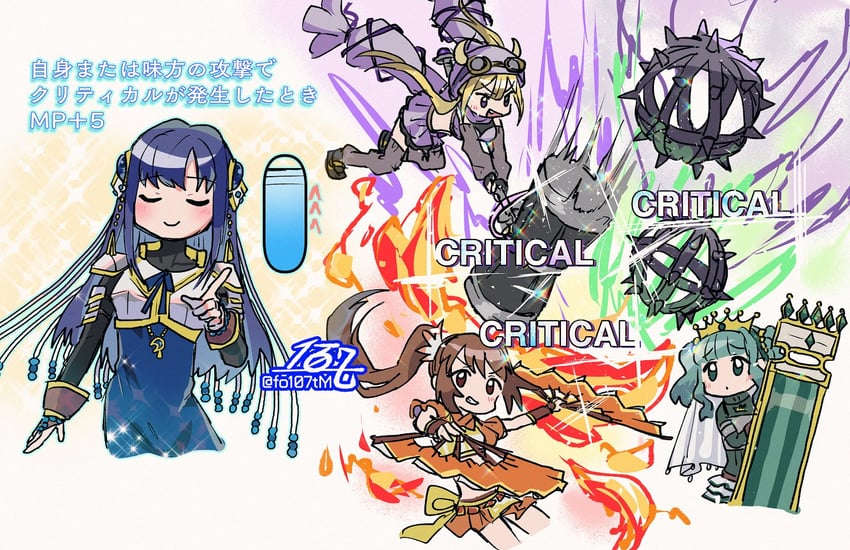 nanami yachiyo, futaba sana, yui tsuruno, and mitsuki felicia (mahou shoujo madoka magica and 2 more) drawn by totte