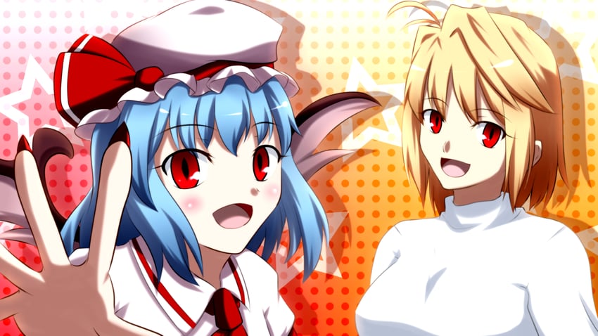 remilia scarlet and arcueid brunestud (touhou and 1 more) drawn by namelessblue