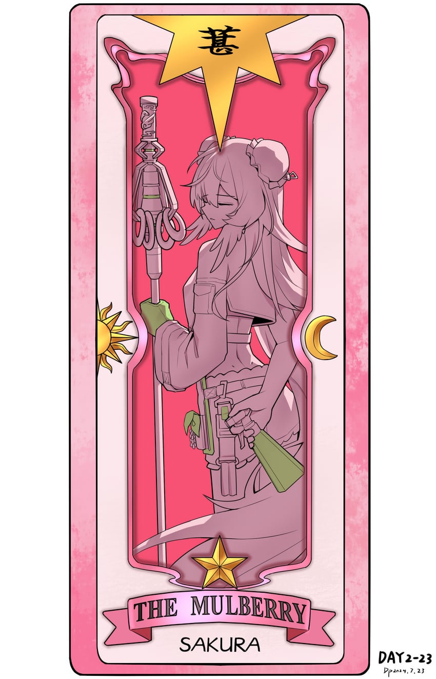 mulberry (arknights and 1 more) drawn by gaoling_gangqin