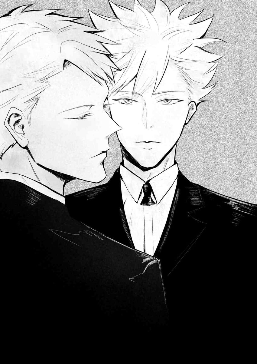 narihisago akihito and momoki funetaro (id : invaded) drawn by p_ppp_(doubledash_bank)