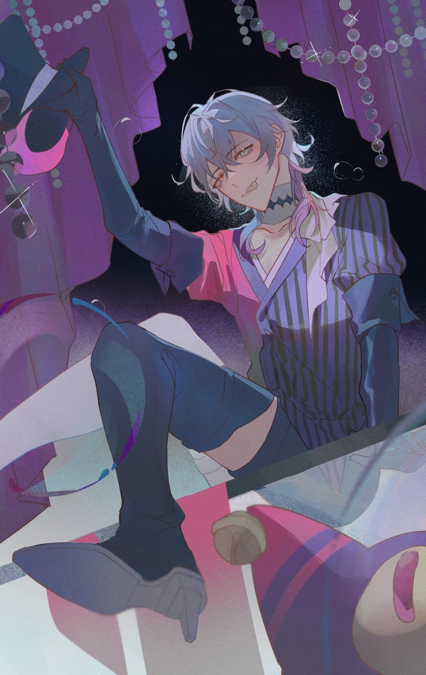 gavis bettel and phantom (holostars and 1 more) drawn by himitsumarii