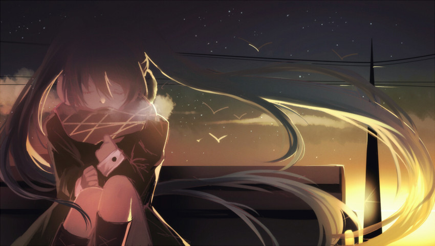 hatsune miku (vocaloid and 1 more) drawn by hanaka
