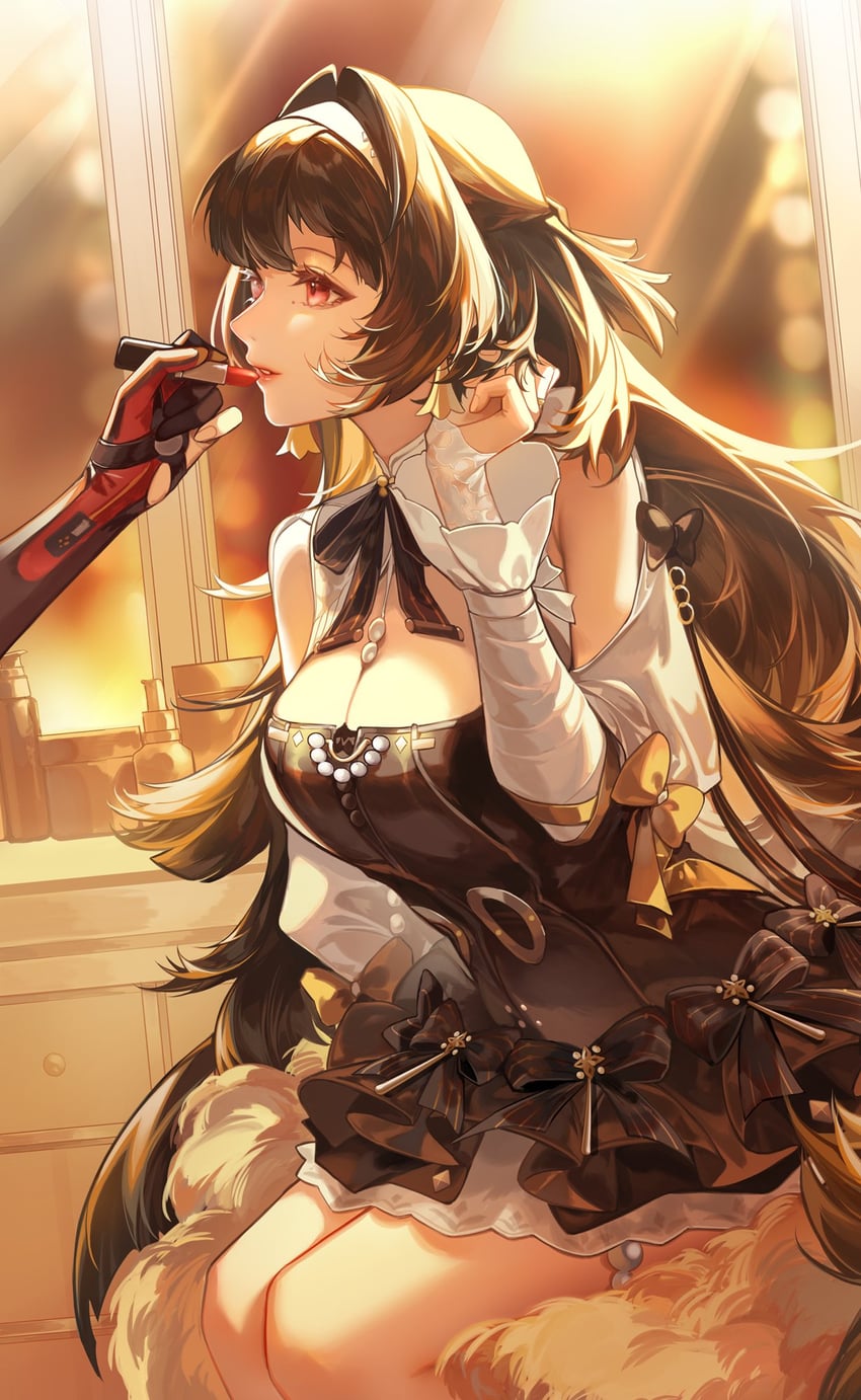 evelyn chevalier and astra yao (zenless zone zero) drawn by to_e