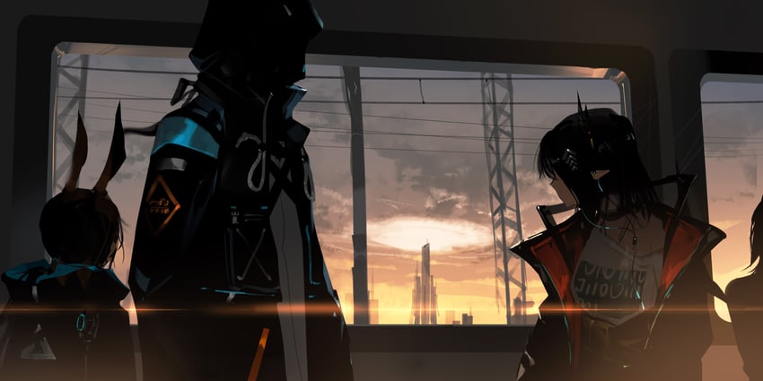 doctor, amiya, and closure (arknights) drawn by akai_999