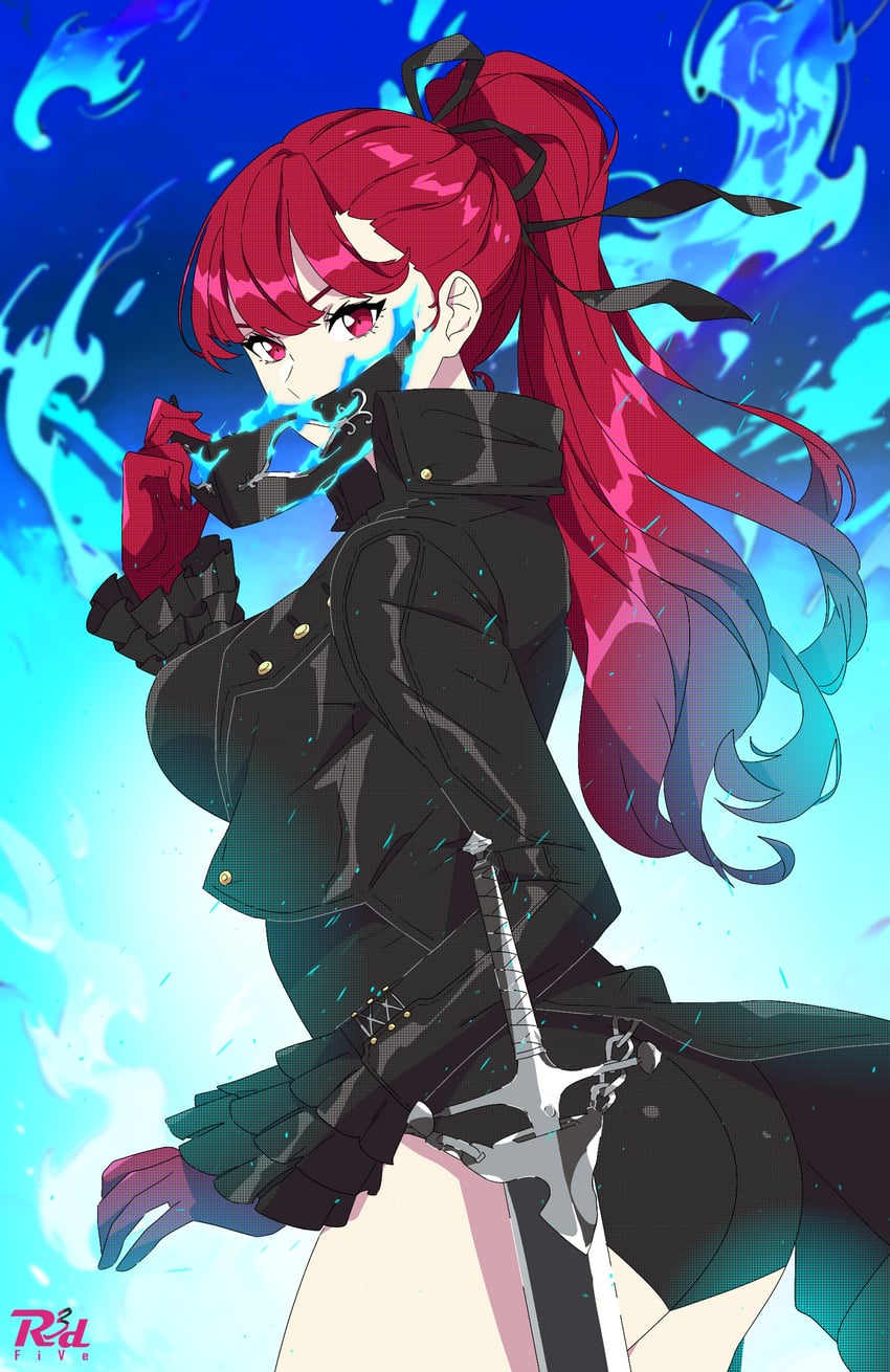 yoshizawa kasumi and violet (persona and 2 more) drawn by r3dfive