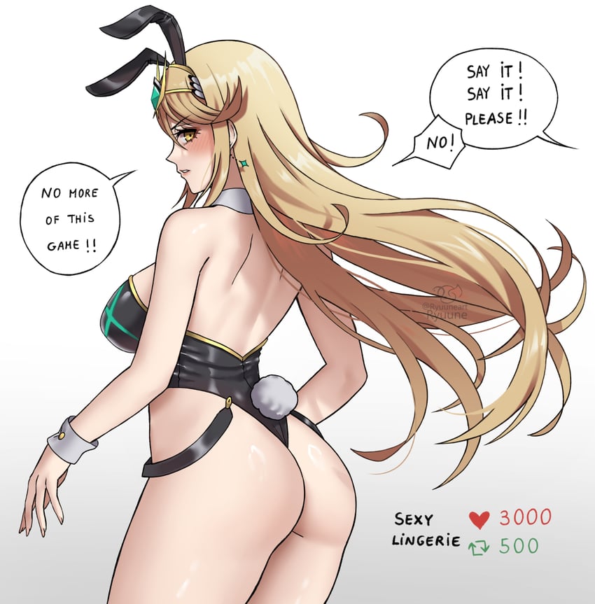 mythra (xenoblade chronicles and 1 more) drawn by ryuuneart