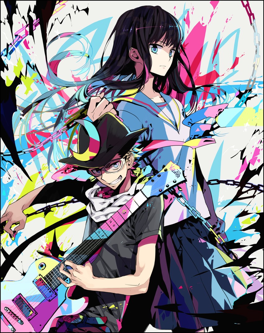 hayakawa yuzuko and hassaku gorou (yuzuko peppermint) drawn by too_mizuguchi