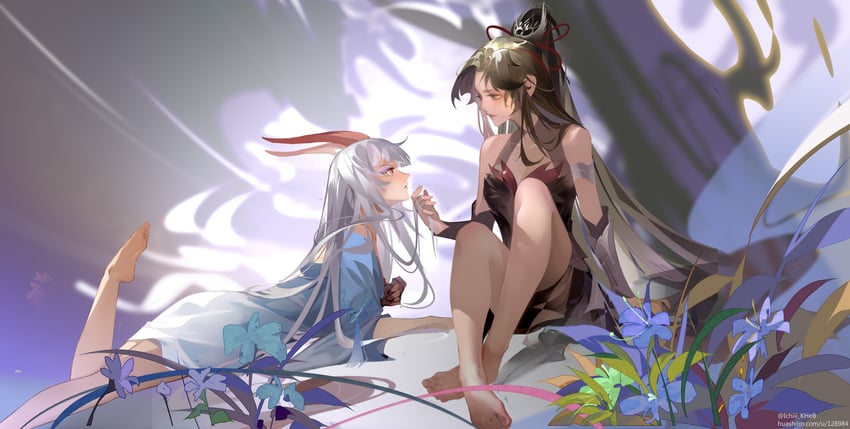jiu ying and gui xiansheng (zhu xian) drawn by ichiii_kheb