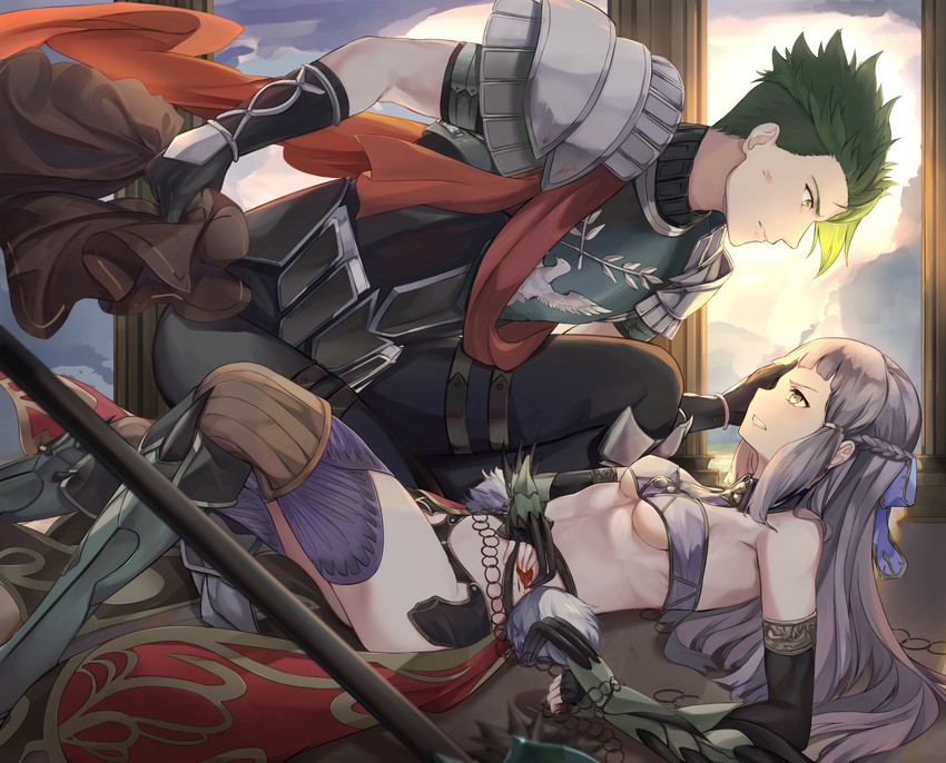 achilles and penthesilea (fate and 2 more) drawn by mosta_(lo1777789)