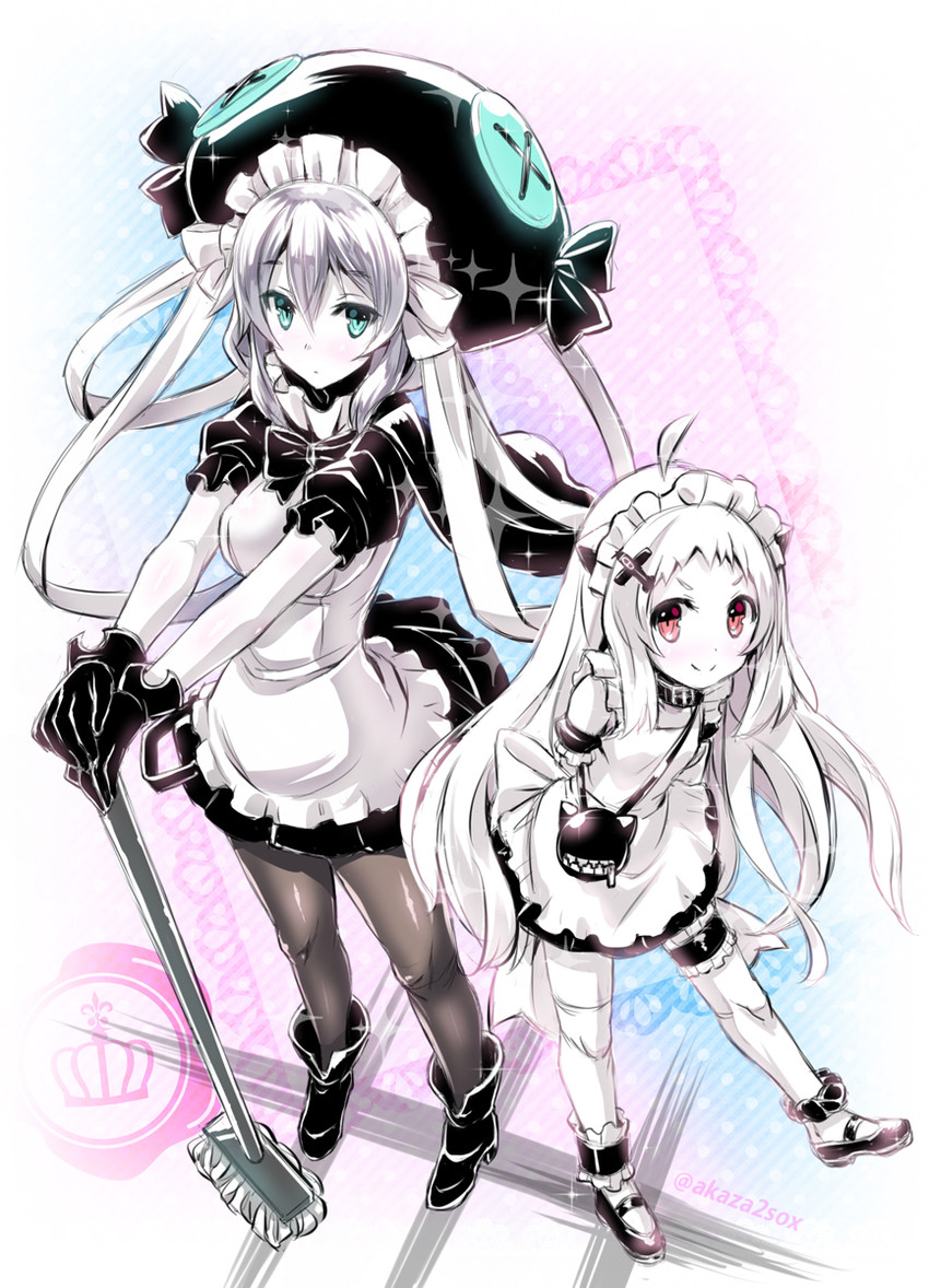 northern ocean princess and wo-class aircraft carrier (kantai collection) drawn by akaza