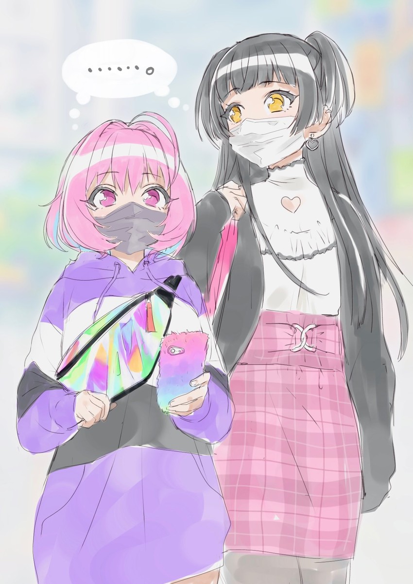 yumemi riamu and mayuzumi fuyuko (idolmaster and 2 more) drawn by rn10r