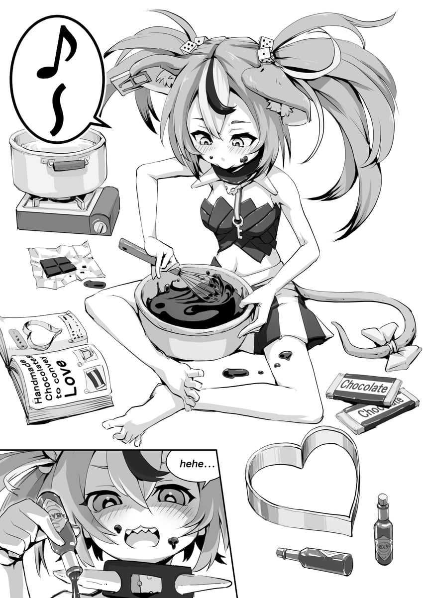 hakos baelz (hololive and 1 more) drawn by mitsuru_(uramitsuru1206)