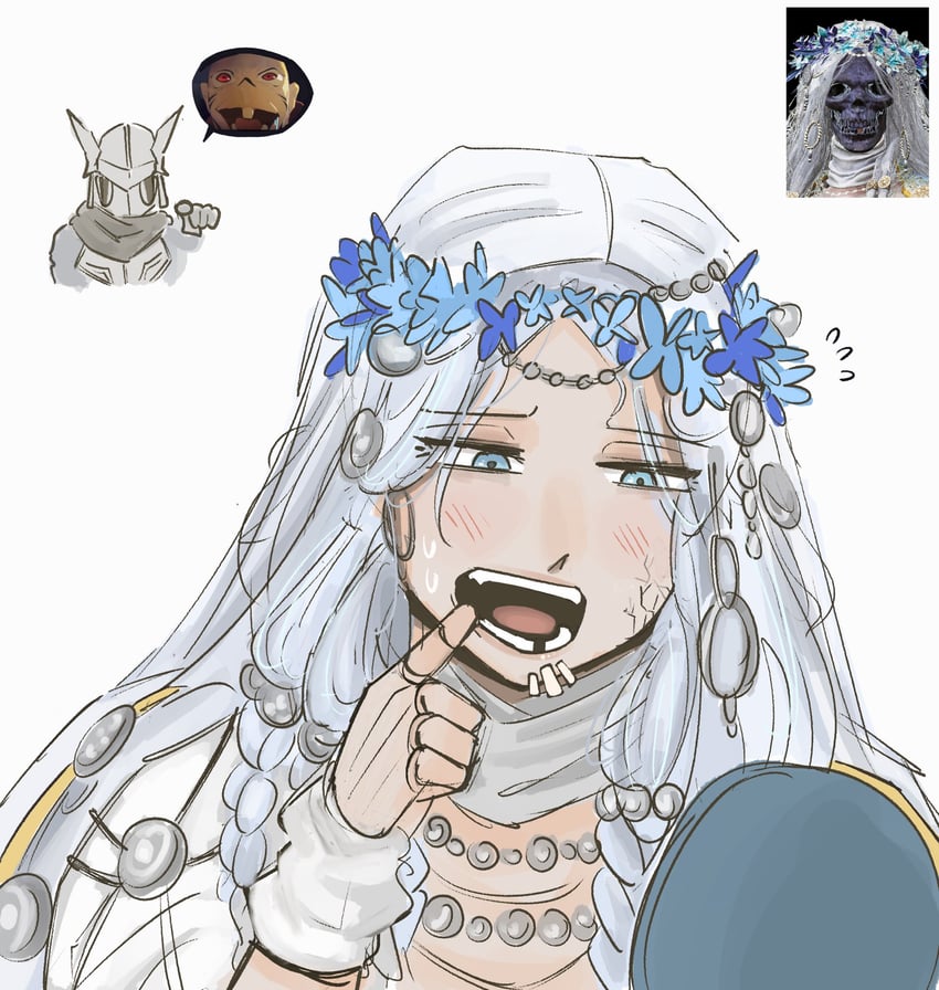 ryoumen sukuna, revenant, and wylder (elden ring and 1 more) drawn by johnholl0w