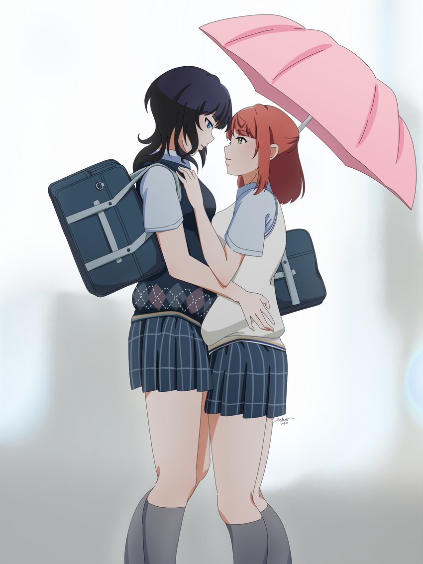 uehara ayumu and asaka karin (love live! and 1 more) drawn by eseukei