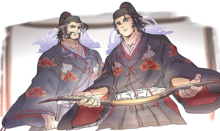 daikoku and onamuchi (tokyo afterschool summoners) drawn by sanwari_(aruji_yume)