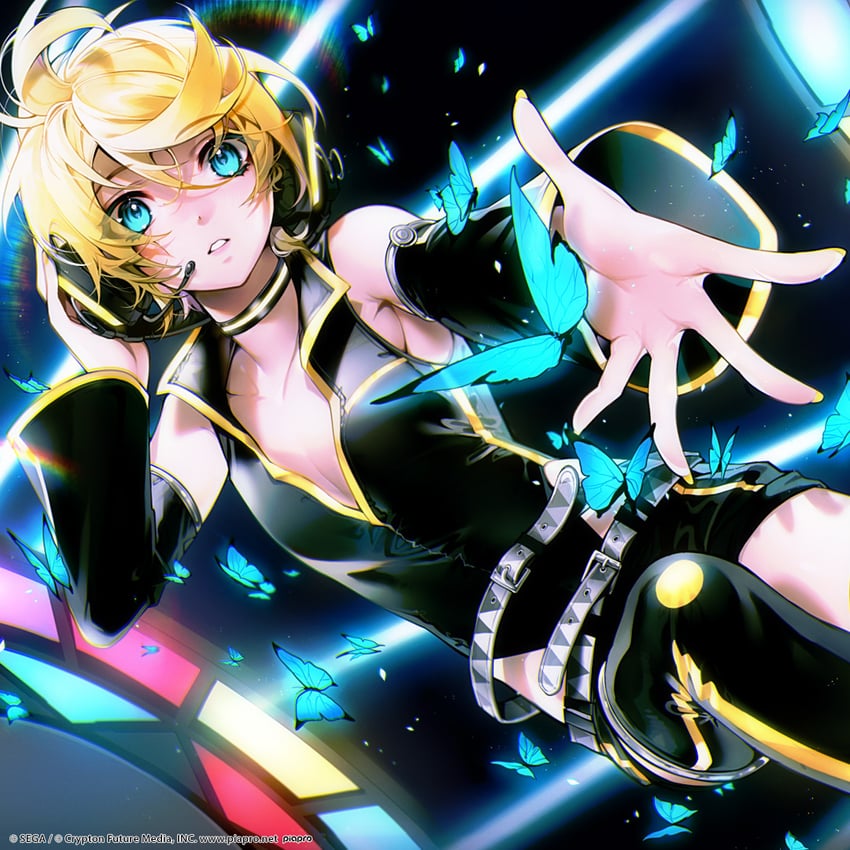 kagamine len (vocaloid and 1 more) drawn by mazamuno