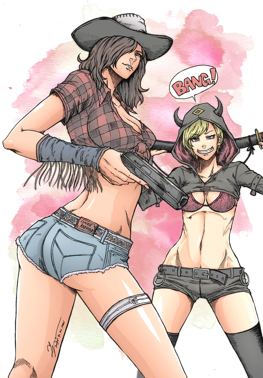 claire redfield and moira burton (resident evil and 1 more) drawn by tryvor
