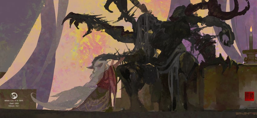 gu yue fang yuan and hu immortal land spirit (reverend insanity) drawn by osot-