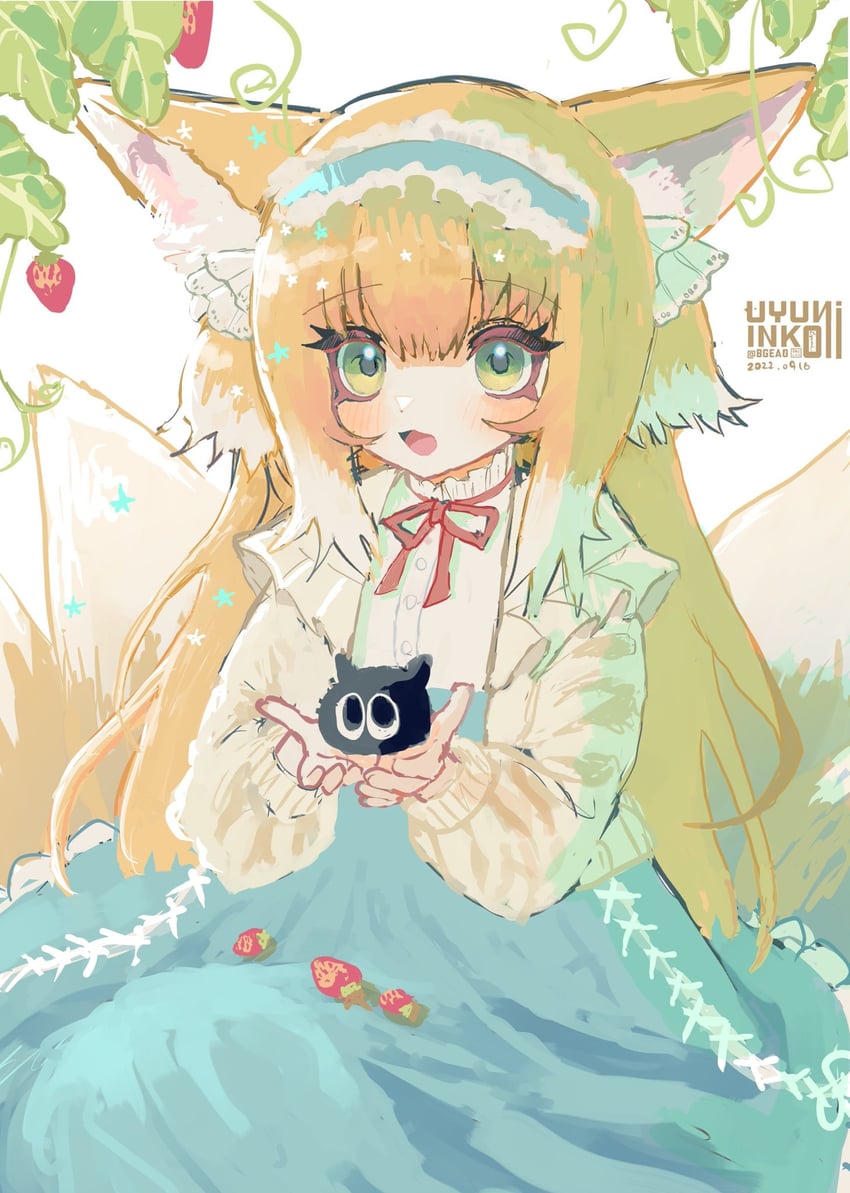 suzuran and heixiu (arknights and 1 more) drawn by wakame_yogurt