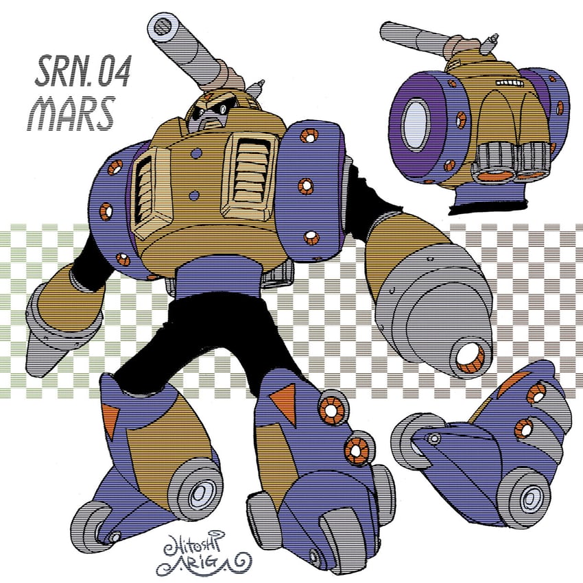mars (mega man and 2 more) drawn by ariga_hitoshi