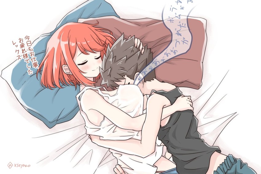 pyra and rex (xenoblade chronicles and 1 more) drawn by mochimochi_(xseynao)