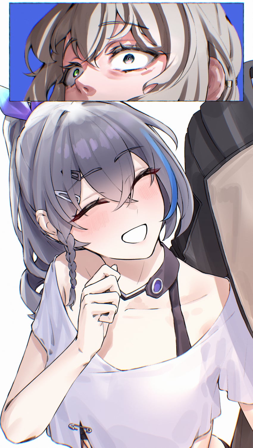 firefly and silver wolf (honkai and 1 more) drawn by pyeong_il