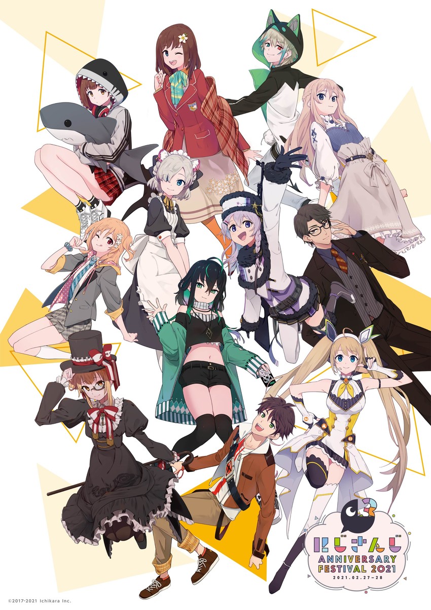 nun bora, hana macchia, so nagi, zea cornelia, nanami, and 7 more (nijisanji and 3 more)