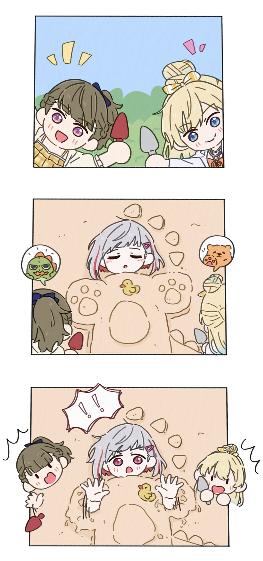 yugiri tsuzuri, osawa rurino, kachimachi kosuzu, and gonzales (love live! and 1 more) drawn by zueka27