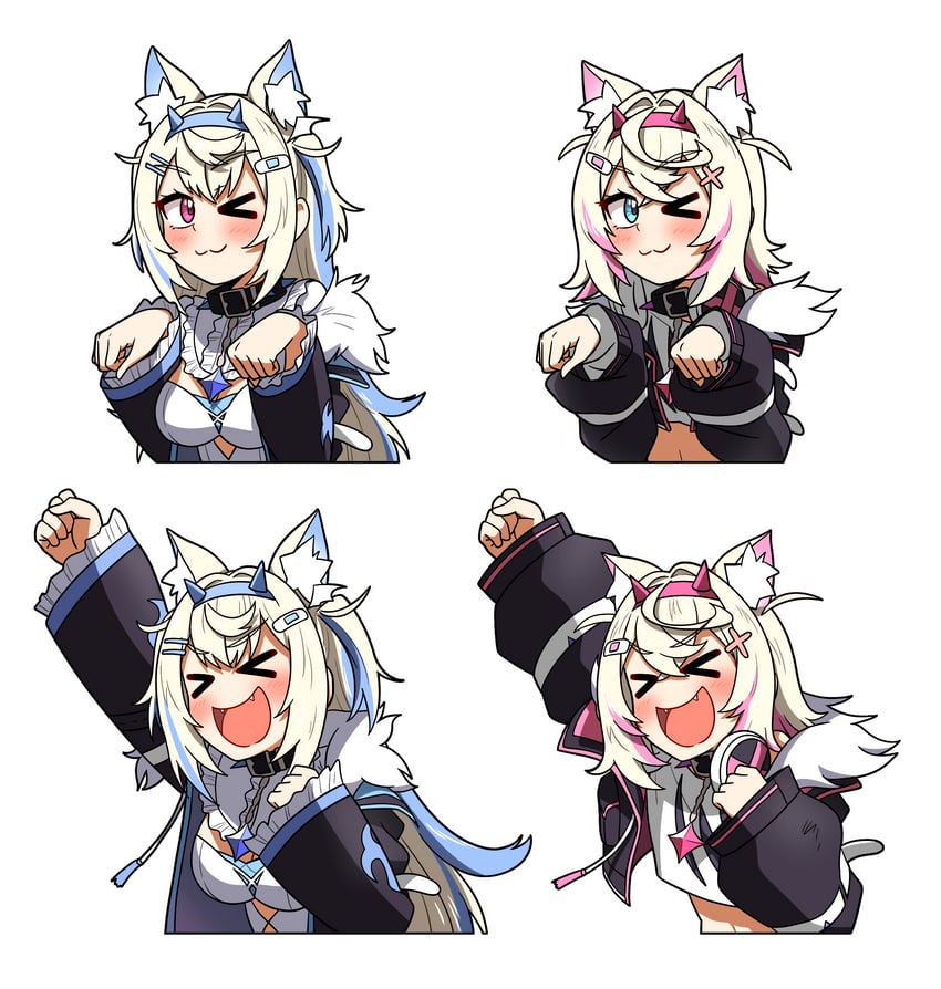 fuwawa abyssgard and mococo abyssgard (hololive and 1 more) drawn by ddolbang