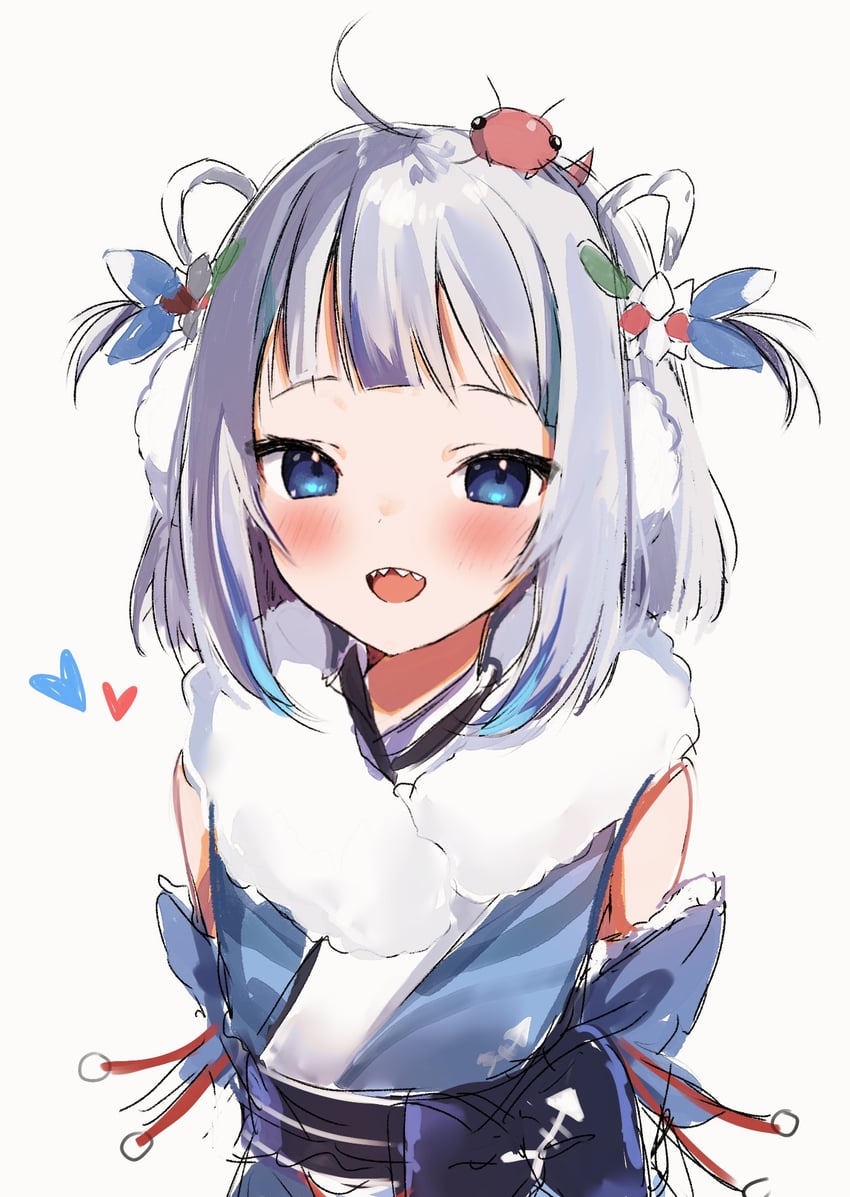gawr gura (hololive and 1 more) drawn by maru_ccy