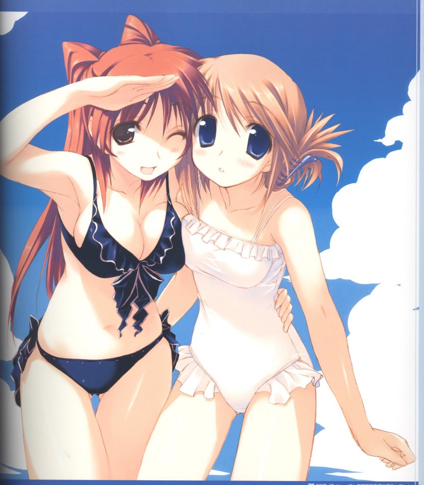 kousaka tamaki and komaki manaka (to heart and 1 more) drawn by amazuyu_tatsuki