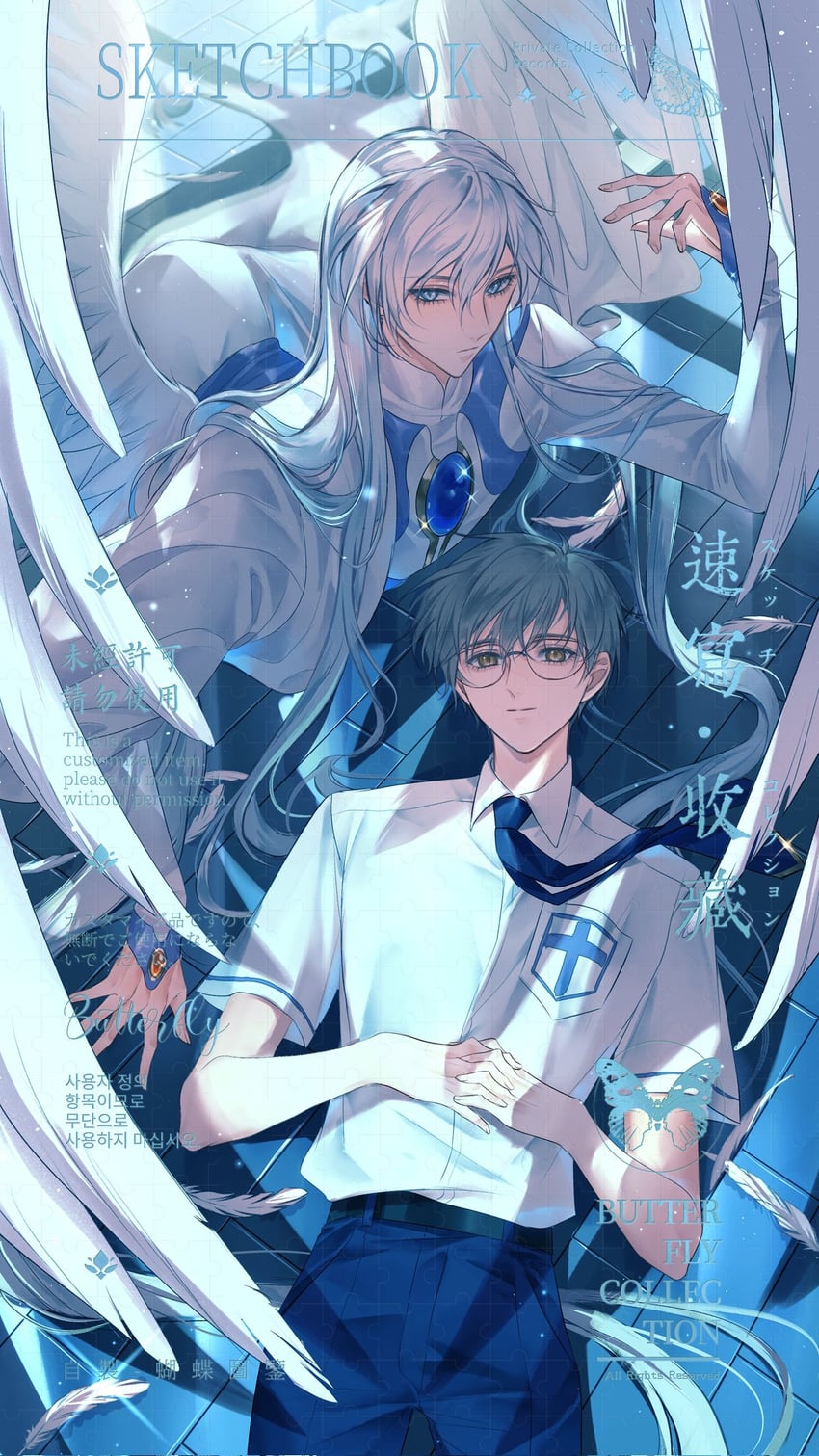 yue and tsukishiro yukito (cardcaptor sakura) drawn by tanling