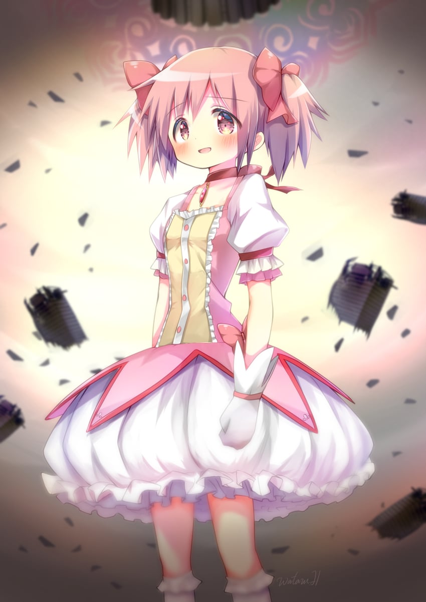 kaname madoka (mahou shoujo madoka magica) drawn by hoshikage_wataru