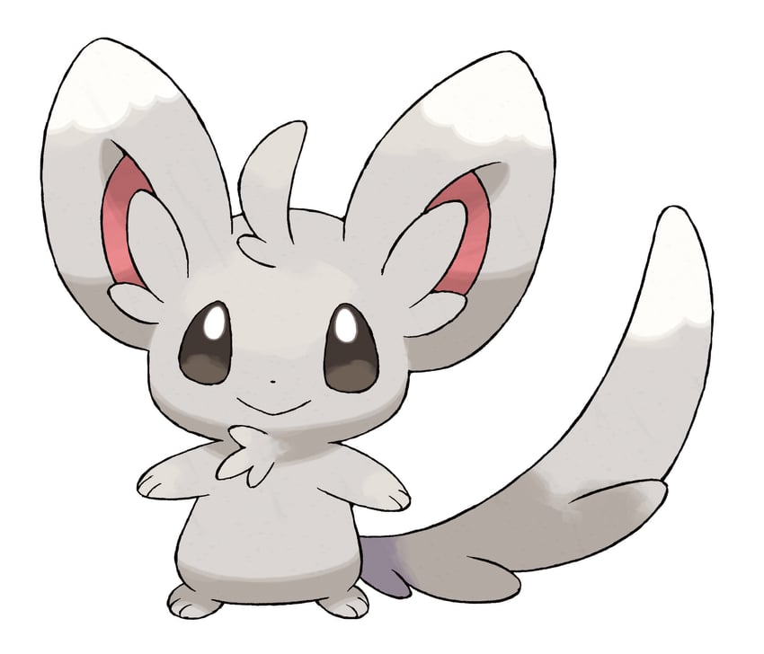 minccino (pokemon and 1 more) drawn by sugimori_ken