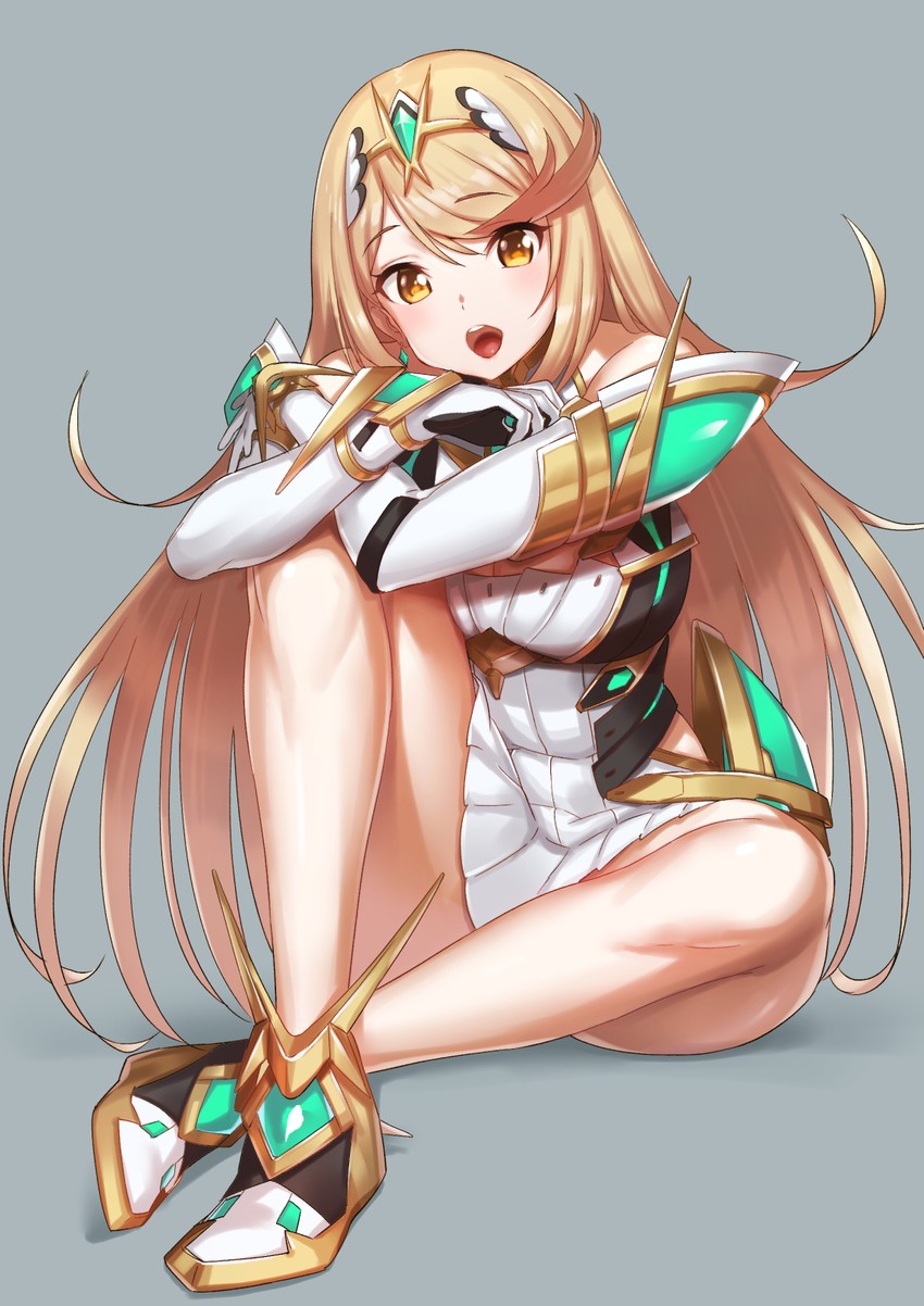 mythra (xenoblade chronicles and 1 more) drawn by green322