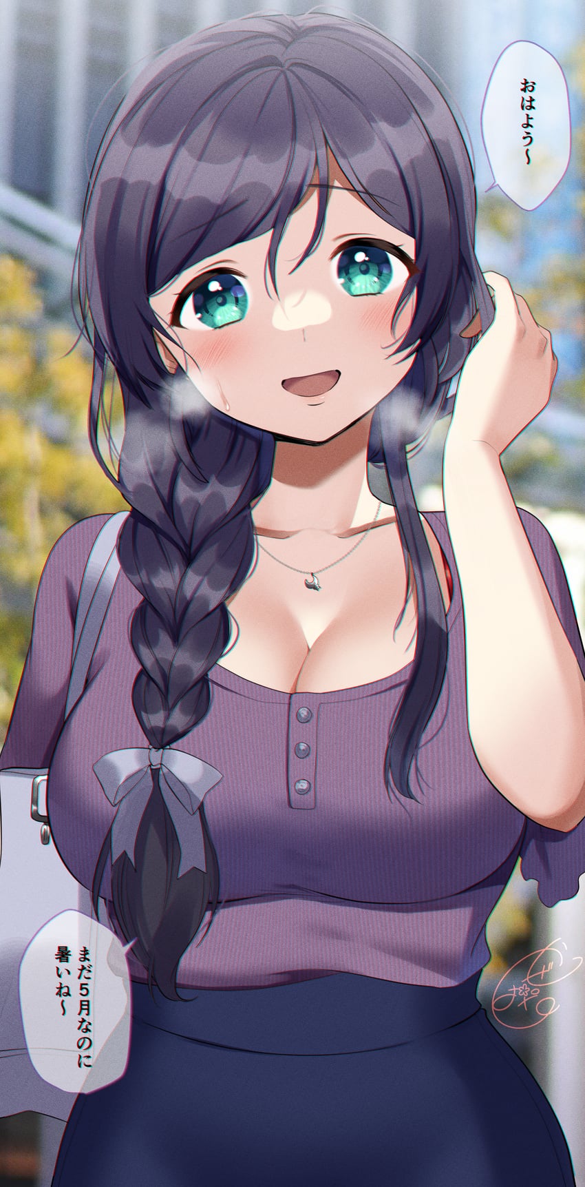 tojo nozomi (love live! and 1 more) drawn by kazepana