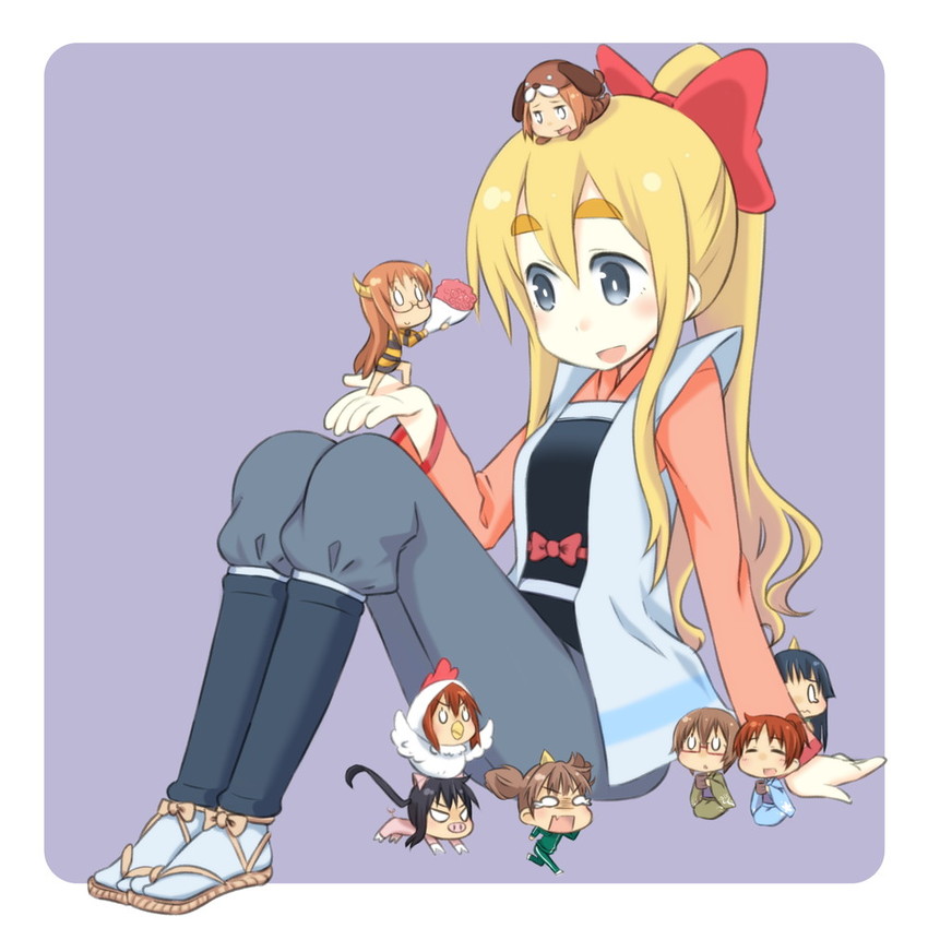 akiyama mio, nakano azusa, hirasawa yui, tainaka ritsu, kotobuki tsumugi, and 4 more (k-on! and 1 more) drawn by ishimari